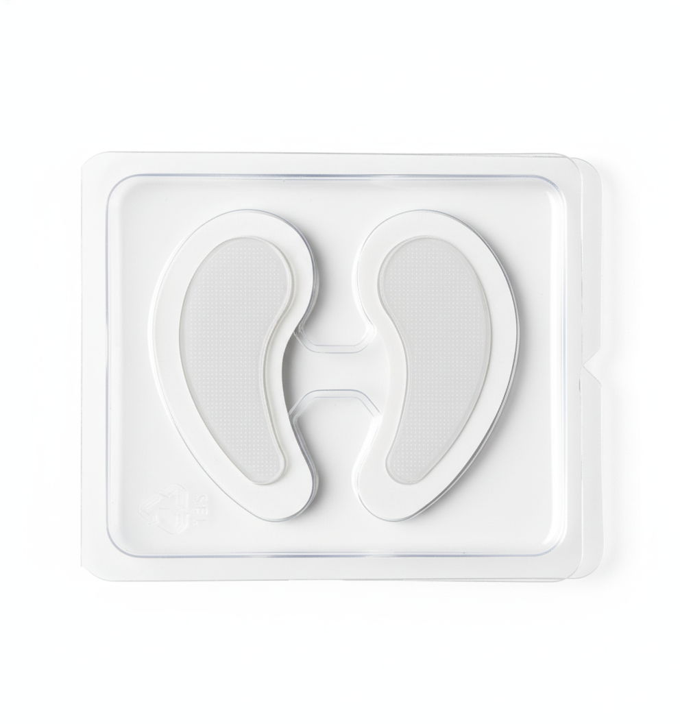 Close-up detail of microneedles