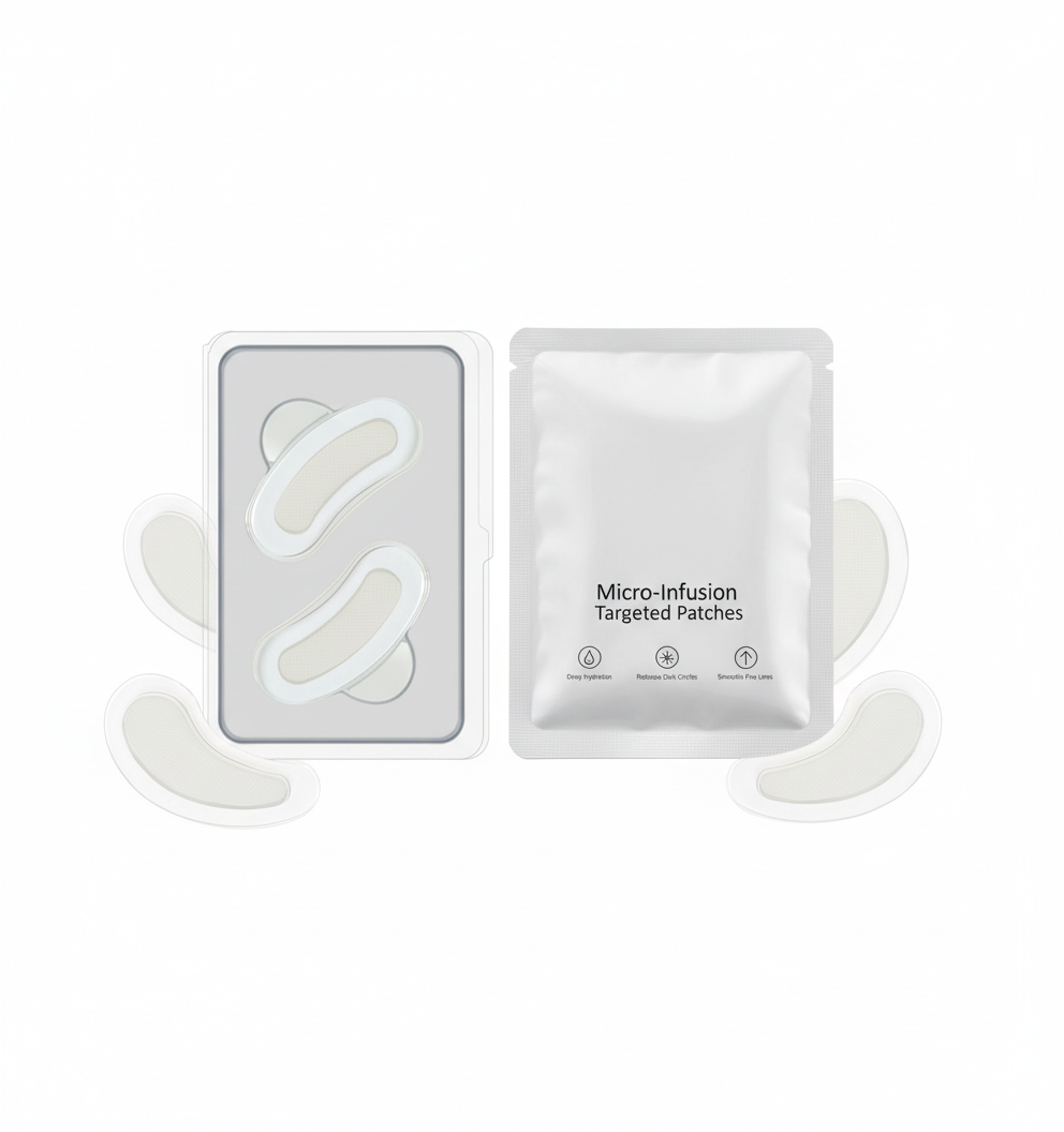 Product layout with clear patches - no branding